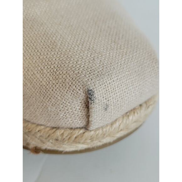 Bobs Espadrilles Set Sail Natural Canvas Wedge Size 8 Women's - Picture 9 of 11